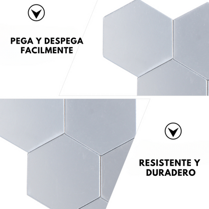 Espejo plegable hexagonal pack x12