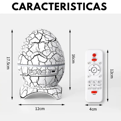 Lampara proyector y parlante GalaxyEgg®