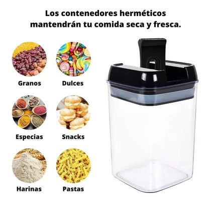 Set x7 recipientes para alimentos